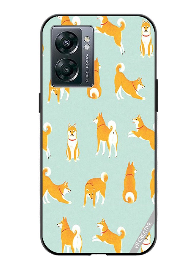 VR CREATIVE Protective Case Cover For Oppo A57 5G Shib Inu Design Multicolour - Image 1