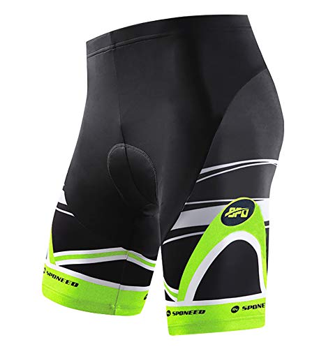 sponeed Bike Uniforms Men Cycle Shirts Cycling shorts padded Wear Cyclist Clothing Outfit US XL Multi Green - Image 3