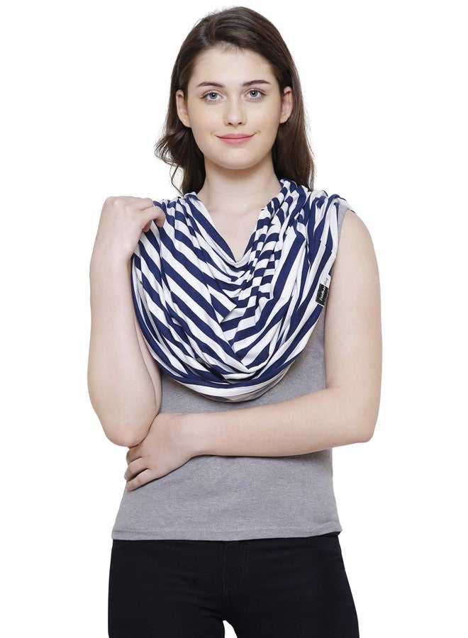 Feather Hug® 360° Premium Nursing Cover for Breastfeeding - Stretchy Feeding Apron for Mom, Real Breathable Breast Feeding Cover (Signature Blue) - Image 5