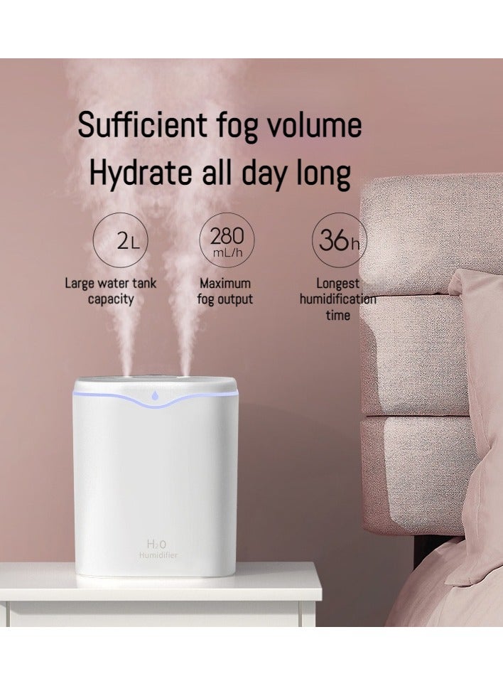 cas:pace cas:pace 2L Smart Ultrasonic Humidifier | 12 Hour Battery Life | Silent Operation | Aromatherapy Function | Auto Shut-Off | Suitable for Bedroom/Living Room/Office - Image 2