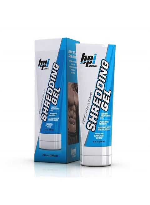 Shredding Gel - Skin Toning Gel for Men and Women with Caffeine and Palmitoyl Carnitine - Powered with Lipocare Vexel - 8 Fl Oz (Pack of 1)