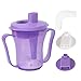 Ehucon dysphagia regulating drinking cup for elderly with difficulty swallowingwith 5cc and 10cc sip cupassistive devices liquids onlyNo thickener is Used PurpleLidBodyPack of 1 - Image 1