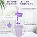 Ehucon dysphagia regulating drinking cup for elderly with difficulty swallowingwith 5cc and 10cc sip cupassistive devices liquids onlyNo thickener is Used PurpleLidBodyPack of 1 - Image 4