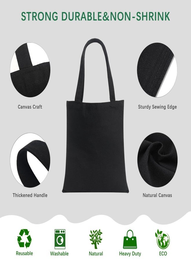 OKBA 10 Pcs Canvas Tote Bags,Reusable Grocery Shopping Blank Tote Bag with Handles and Sustainable Eco Friendly,Suitable for DIY, Advertising, Promotion, Gift, Activity - Image 3