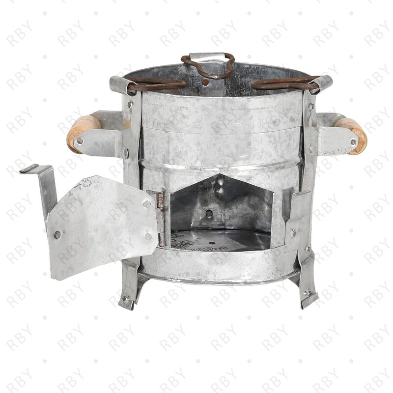 RBY Traditional Iron SigdiangeethisigadiIron Ashtraycamp fireHeaterchulhaStovetandoor Small - Image 5