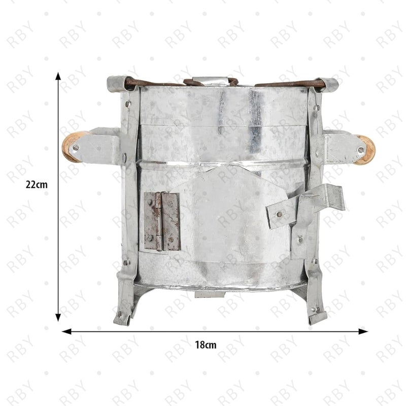 RBY Traditional Iron SigdiangeethisigadiIron Ashtraycamp fireHeaterchulhaStovetandoor Small - Image 3