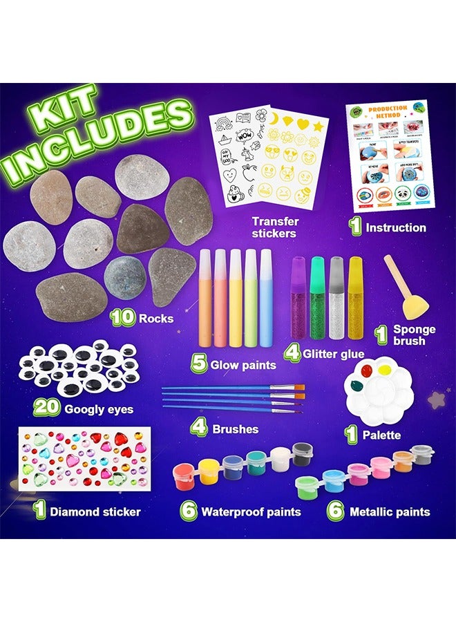 Beauenty Kids Wooden Painting Kit-Glow in The Dark-Arts & Crafts Gifts for Boys Girls Ages 3+ Birthday Craft Activities Kits - Creative Art Toys for 3+ Year Old Kids  - Image 2
