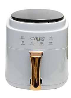 Air Fryer 8 Liters Electric Hot Oven Oilless Cooker LCD Digital Touch Screen Display 2800W With Large Capacity Basket 360 Degree Turbo Air Flow