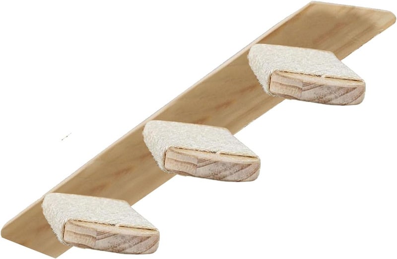 Sorandy Cat Wall Shelves, 3 Tier Wooden Stairway Climbing Shelf, Wall Mounted Scratching Shelf for Indoor Cats Play - Image 4