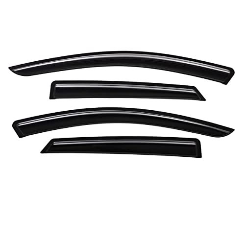 Lightronic واقي نافذة أوتوماتيكي خارجي لسيارة لايتيرونيك، متين للغاية، يناسب كيا K5 (أوبتيما) من 2021-2025، حماية من الأشعة فوق البنفسجية، واقي مطر، واقي هواء أصلي، تركيب سهل بدون حفر، دخاني داكن، 4 قطع - Image 3