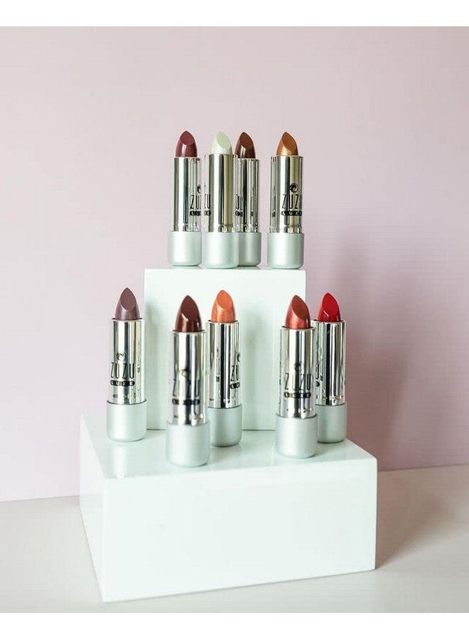Zuzu Luxe Lip Color Lipstick (Sandstorm Soft Topaz/Cool Crème) Natural Ultrahydrating Lipstick Paraben Free Vegan Glutenfree Crueltyfree Non Gmo 0.13 Oz - Image 4