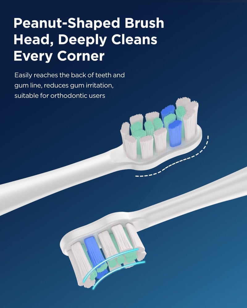 YTEATH PRO Electric Toothbrush, Sonic Electric Toothbrush for Adults with 8 Brush Heads, Rechargeable Sonic Toothbrush with 5 Modes and 3 Intensities, 60 Days of Use - Image 5