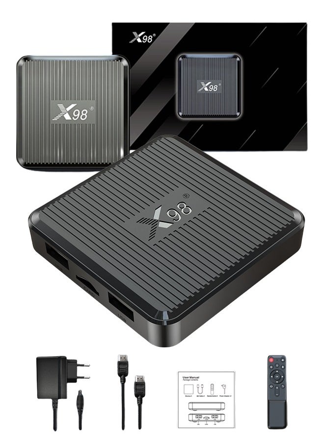 X98Q Android 11.0 TV Box Android Boxes H618 Dual Band WiFi 2.4G/5G 4K HDR Smart Android 11.0 Media Player TV Box