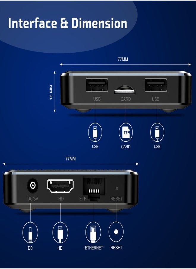 X98Q Android 11.0 TV Box Android Boxes H618 Dual Band WiFi 2.4G/5G 4K HDR Smart Android 11.0 Media Player TV Box