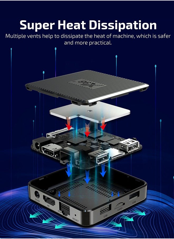 X98Q Android 11.0 TV Box Android Boxes H618 Dual Band WiFi 2.4G/5G 4K HDR Smart Android 11.0 Media Player TV Box