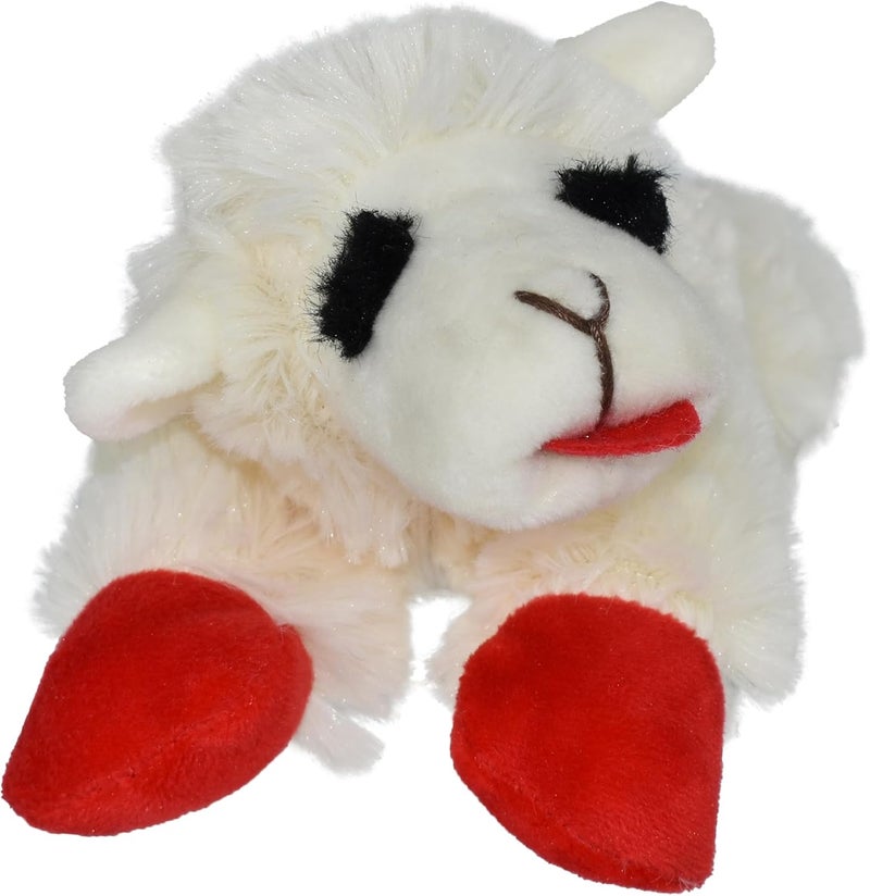 Multipet Lambchop Plush Squeak Toy Mini for Pets - 6-Inch Soft Dog Toy - Image 4