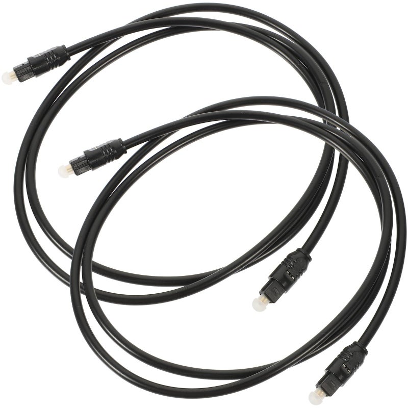 2 Pack 1 Meter Fiber Optic Audio Cable Toslink Digital Sound Bar Connection - Image 2