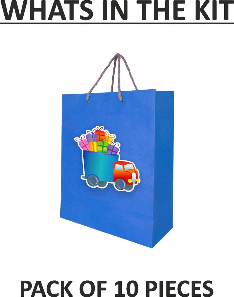 Untumble Transport Theme Return Gift Bags | Perfect for Transport Theme Birthday Party Decoration | Vehicle Theme Birthday Decoration for Boys & Girls | Pack of 10 - Image 3