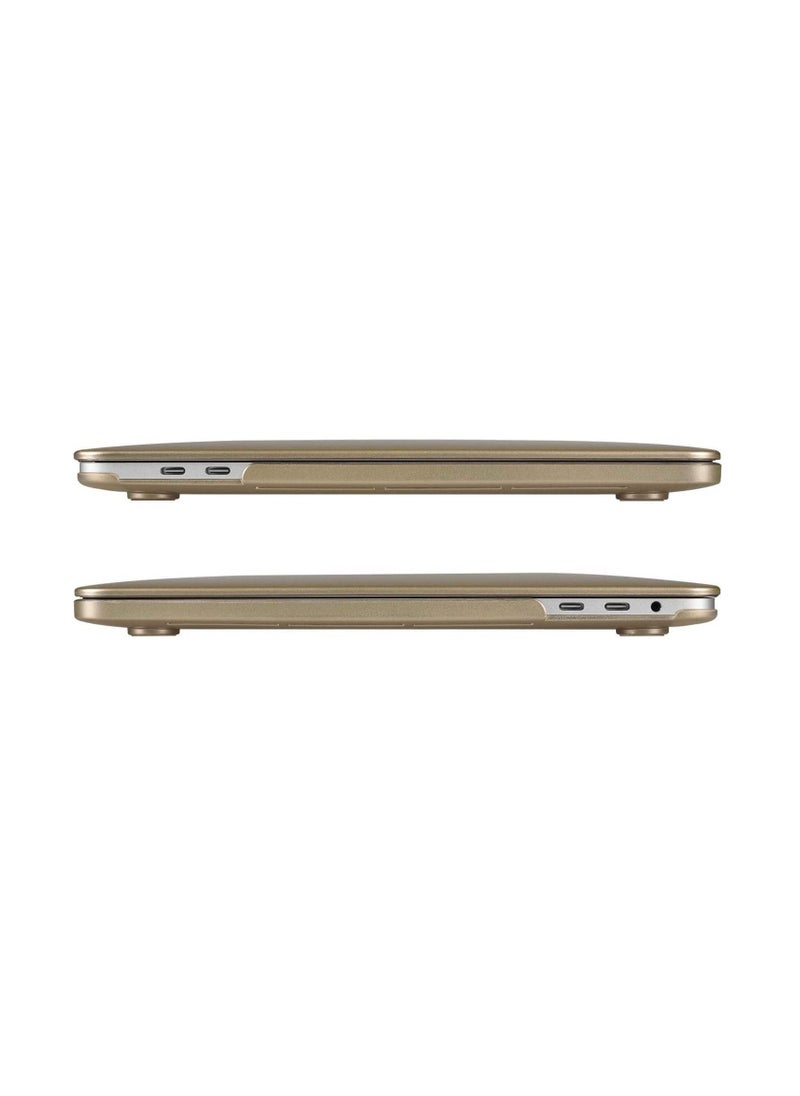 NTECH Hard Shell Case Cover Compatible For MacBook Pro 13 inch Case M2 2020/2021/2022, 2016-2019 A2338 M1 A2251 A2289 A2159 A1989 A1708 A1706 With/Without Touch Bar ( Gold color )