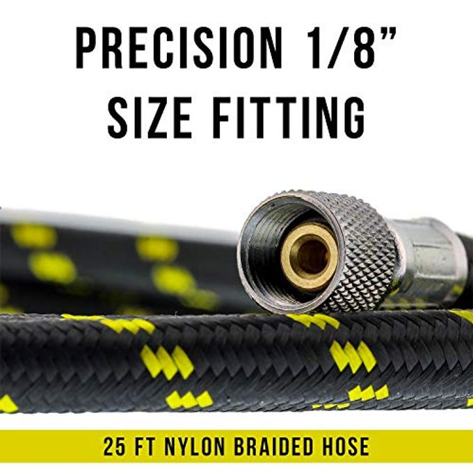 Master Airbrush Premium 25 Foot Nylon Braided Airbrush Hose 1/8" BSP Air Brush Adapter Fitting Connectors on Both Ends - Image 5