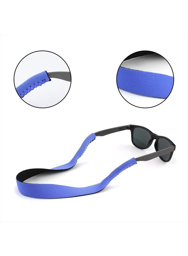 SAVITA 8pcs Floating Sunglasses Straps, Neoprene Sunglasses Retainer Cord Anti-Lost Eyeglass Holder Chain Lanyard for Water Sports Boating Kayaking Surfing Men Women (15.7inch Long) - Image 3