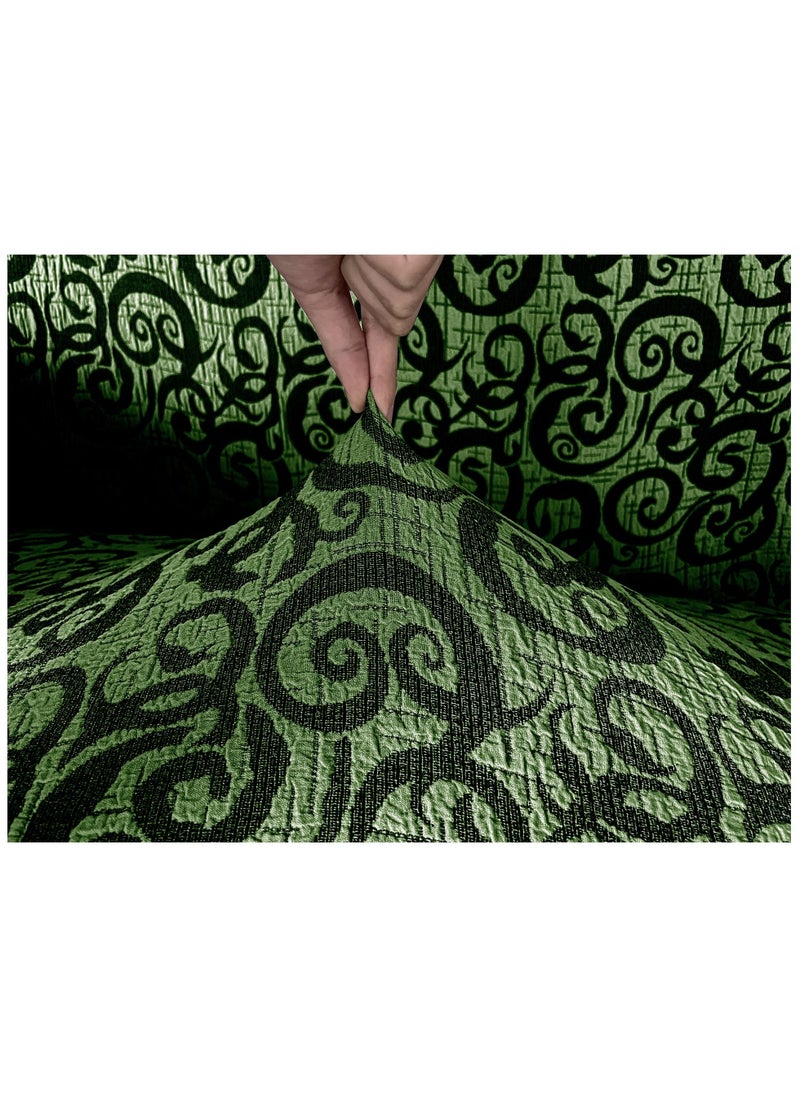 Woven Jacquard Stretch Fit Dining Chair Cover Olive Green - pzsku/ZEFB4874B29CE0FC07244Z/45/_/1672395038/9004a0ba-2c13-4687-9420-785674a0ceb0