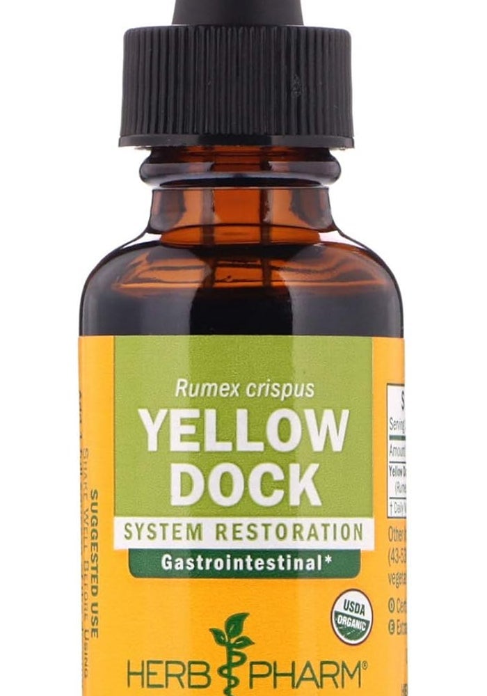 Herb Pharm Yellow Dock Extract - 1 fl oz (30 ml) Liquid Herbal Supplement for Digestive Support - Image 1