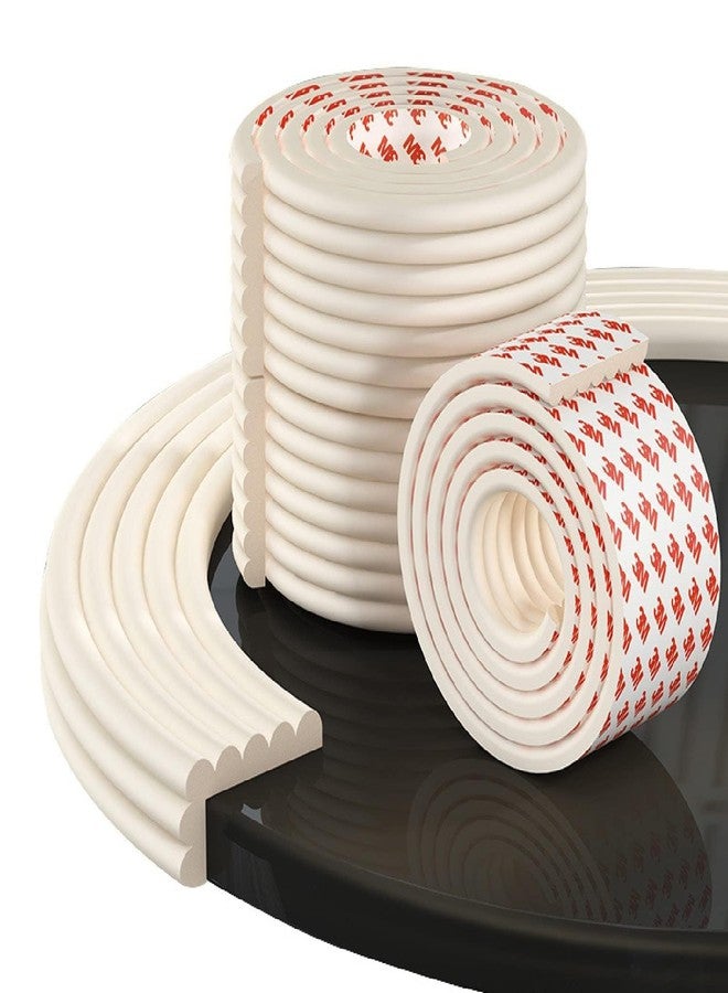 CEPLO Table Edge Safety Strip, Extra Soft Foam Protector for Baby & Kids, Furniture,Table,DeskTable Protection Strip Corner Guards for Furniture,Table Corner Protector 2 Meter (Cream) - Image 2