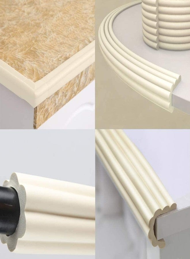 CEPLO Table Edge Safety Strip, Extra Soft Foam Protector for Baby & Kids, Furniture,Table,DeskTable Protection Strip Corner Guards for Furniture,Table Corner Protector 2 Meter (Cream) - Image 4