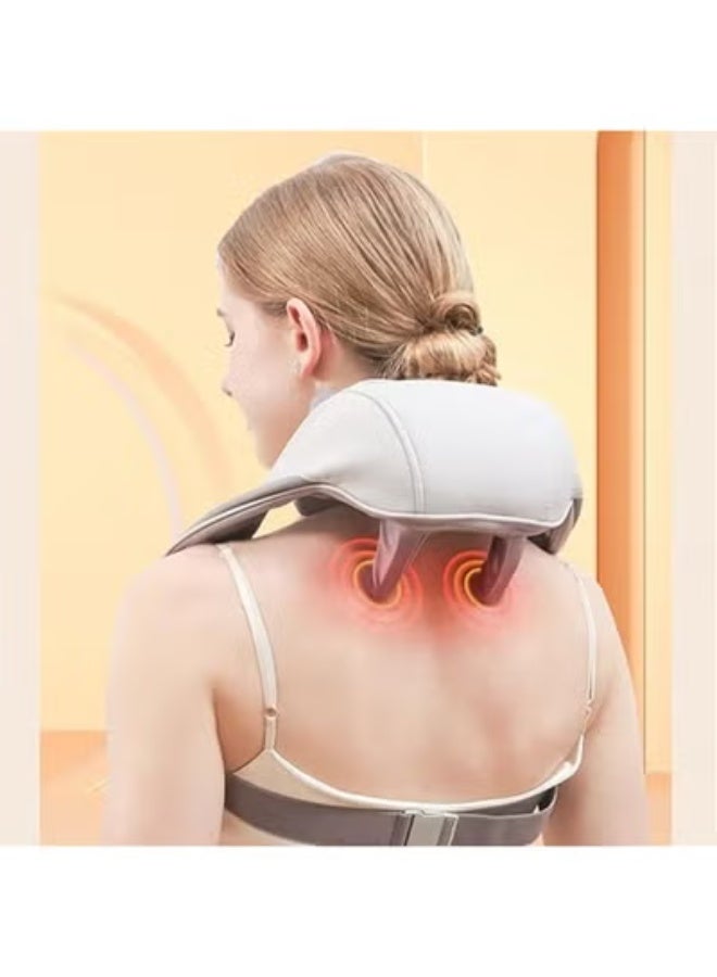 5D Shiatsu Neck & Shoulder Massager - Deep Tissue Kneading with Soothing Heat - Electric Body Massager for Instant Pain Relief & Relaxation - Image 4