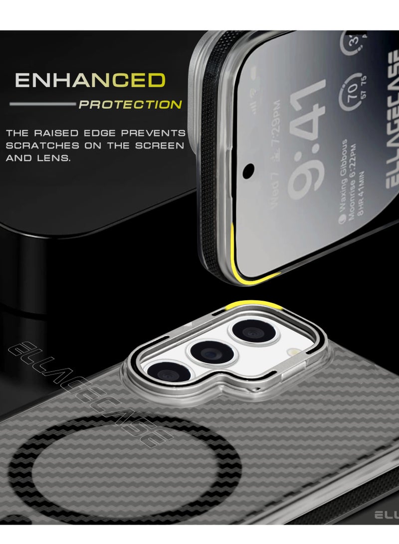 Case with stand for Samsung Galaxy S23 Plus, Solid Camera Protection, Shockproof, Compatible with Magsafe and Wireless Charging