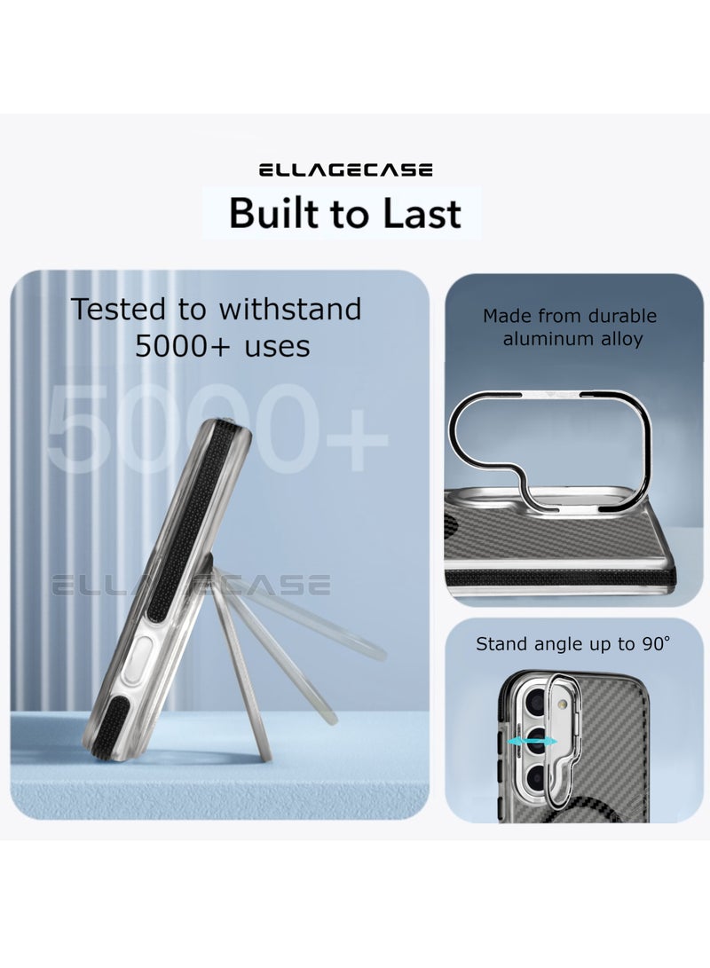 Case with stand for Samsung Galaxy S23 Plus, Solid Camera Protection, Shockproof, Compatible with Magsafe and Wireless Charging