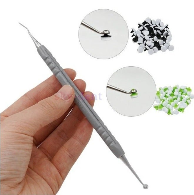 Dental Composite Resin Filling Instrument Kit – Composite Resin Sculpting Spatula Set with 4mm & 6mm Refill Foam Pads - Image 1