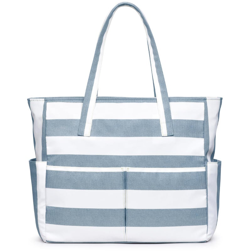 oscaurt Beach Bags for Women Large Waterproof Sandproof Beach Tote Swim Pool Bag with Zipper for Travel Vacation Essentials - Image 2