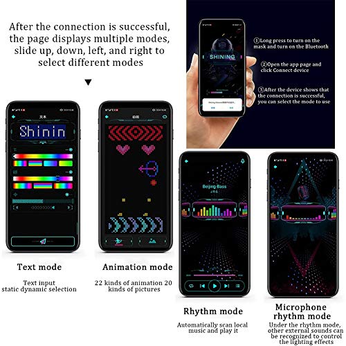 Keledz LED Cap, Multi-Language APP Control Editing Light up Hat (Text, Music, Image, Drawing) for Party Club Christmas Halloween - Image 2