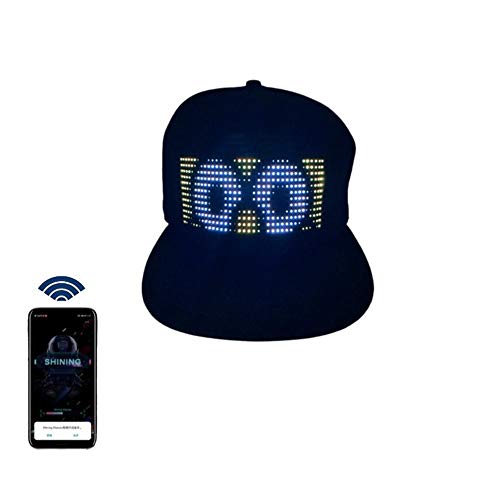 Keledz LED Cap, Multi-Language APP Control Editing Light up Hat (Text, Music, Image, Drawing) for Party Club Christmas Halloween - Image 1