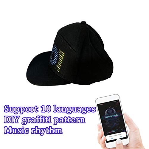 Keledz LED Cap, Multi-Language APP Control Editing Light up Hat (Text, Music, Image, Drawing) for Party Club Christmas Halloween - Image 5