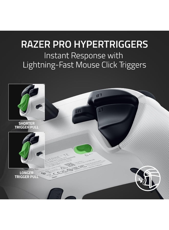 Razer Wolverine V3 Pro Wireless Gaming Controller: Licensed for Xbox Series X|S, Xbox One, Windows PC, 6 Remappable Buttons, Fast Triggers, Customizable Thumbsticks, Wired Tournament Mode - White I RZ06-05200200-R3M1 - Image 3