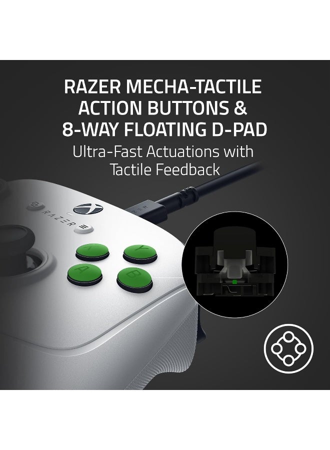 Razer Wolverine V3 Pro Wireless Gaming Controller: Licensed for Xbox Series X|S, Xbox One, Windows PC, 6 Remappable Buttons, Fast Triggers, Customizable Thumbsticks, Wired Tournament Mode - White I RZ06-05200200-R3M1 - Image 5
