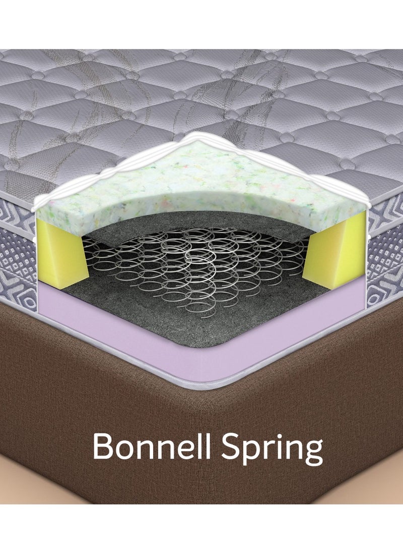 Sleepwell - Sleepwell Spine Plus Regular | Visco Rebonded Foam | Twin Bed Size | Bonnell Spring | Neem Fresche Technology | Anti Sag Mattress (200L x 120W x 20H cm) - Image 1