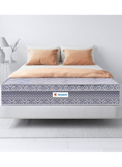 Sleepwell Sleepwell Spine Plus Regular | Visco Rebonded Foam | Twin Bed Size | Bonnell Spring | Neem Fresche Technology | Anti Sag Mattress (200L x 120W x 20H cm)  - Image 1