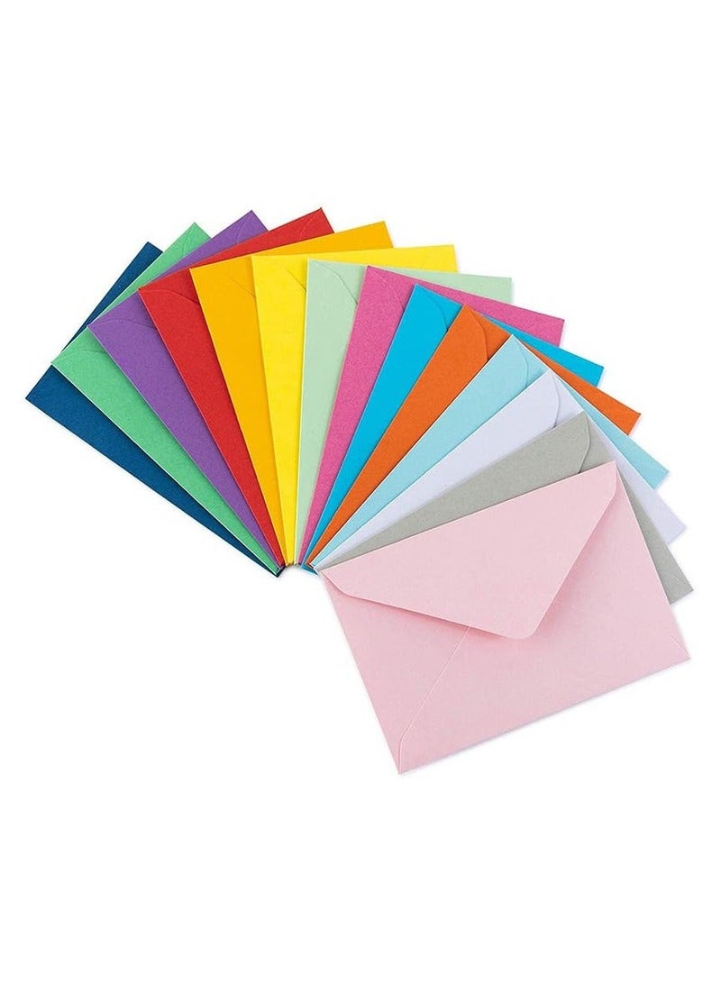 NIIMBOT 70 Pack Mini Envelopes, 4 x 2.7 Inches (10.5 x 7.4 cm) Envelopes, 14 Colors Small Envelopes, Business Card Envelopes, Self Seal Glue for Gift Cards, DIY Blank for Personalized Greeting Cards - Image 3