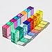 KOAICS Rainbow Crystal Acrylic Strip Blocks Rectangle Stacking Gem Blocks for Kids 16 Colors Gem Cubes Stacking Educational Sensory Light Learning Toys16PCS Strip Blocks - Image 4