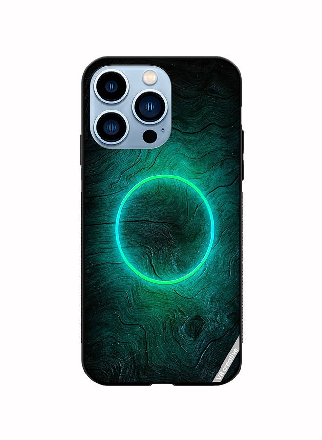 VR CREATIVE Protective Case Cover For Apple iPhone 14 Pro Max Green Light Design Multicolour - Image 1