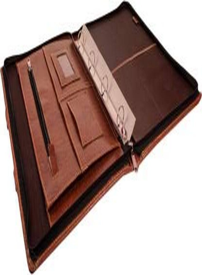 Neel Pure Leather Document Folder (Set of 1, Brown) - Image 5