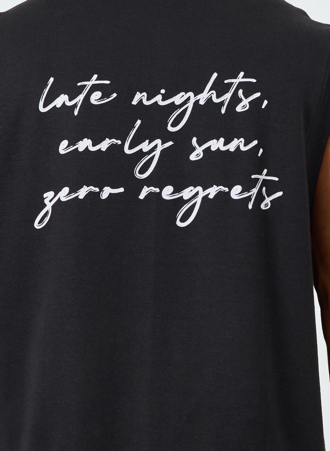 Styli Men Oversized Graphic Print Interlock Tank - Image 5