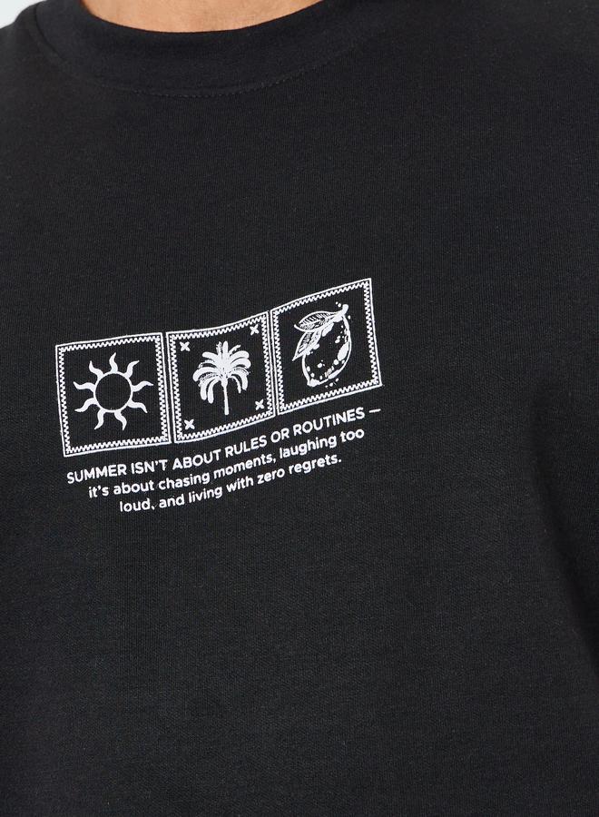 Styli Men Oversized Graphic Print Interlock Tank - Image 4