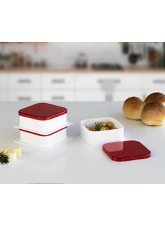 Devigo 6 Pieces Square Breakfast Bowl with Lid Cheese Bowl Olive Bowl Jam Plate Breakfast Bowl  - Image 5