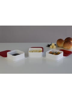 Devigo 6 Pieces Square Breakfast Bowl with Lid Cheese Bowl Olive Bowl Jam Plate Breakfast Bowl  - Image 4
