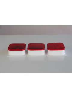 Devigo 6 Pieces Square Breakfast Bowl with Lid Cheese Bowl Olive Bowl Jam Plate Breakfast Bowl  - Image 3